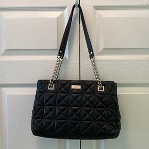 Kate Spade Sedgwick Place Phoebe Quilted Black Leather Shoulder Bag